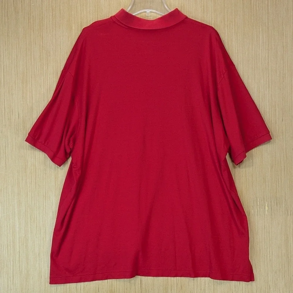 Polo Ralph Lauren Mens 3XB Big Red Pima Interlock Short Sleeve Polo Shirt Logo